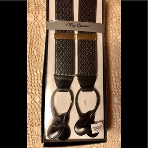 NWT Oleg Cassini dress suspenders